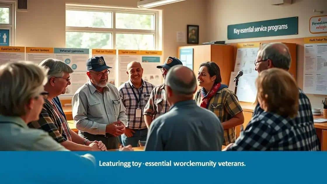 Essential services and programs for veterans