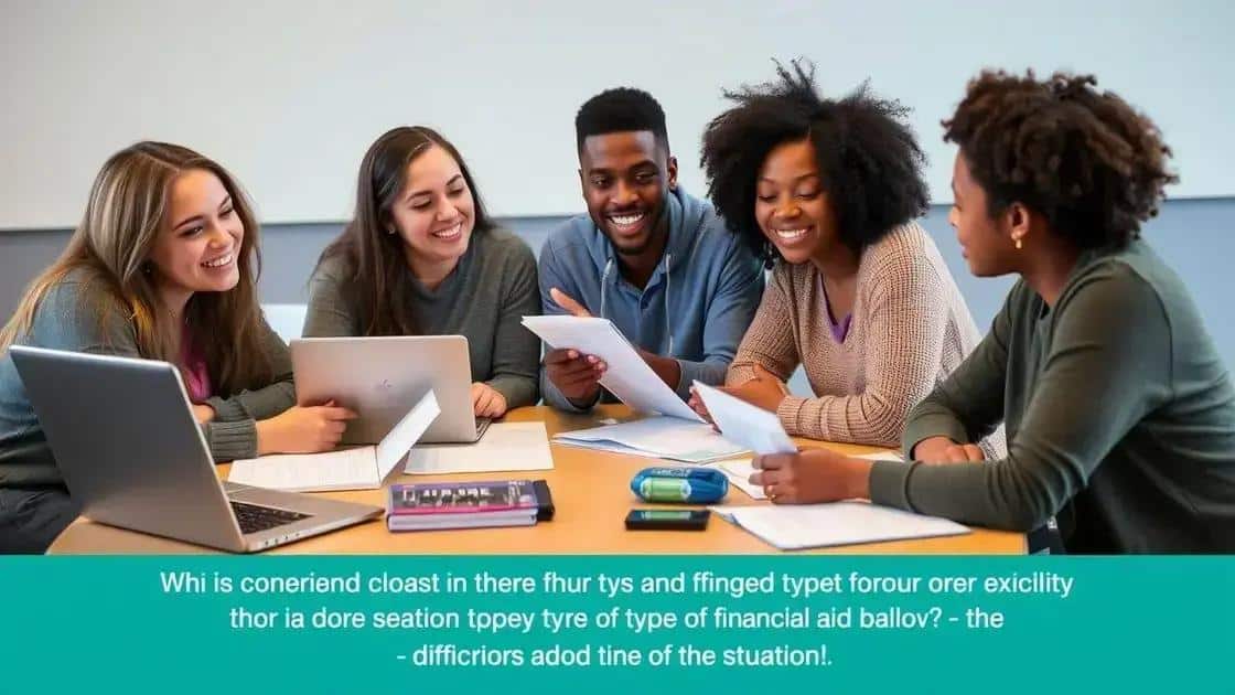Types of financial aid available