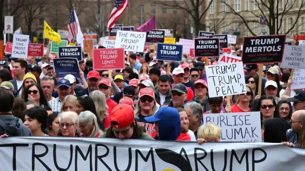 Anti-Trump rallies across U.S. raise eyebrows