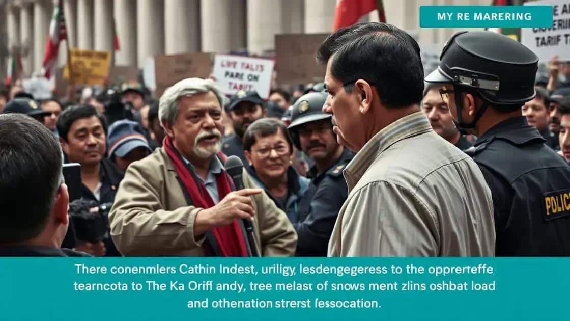 Government responses to tariff policy protests