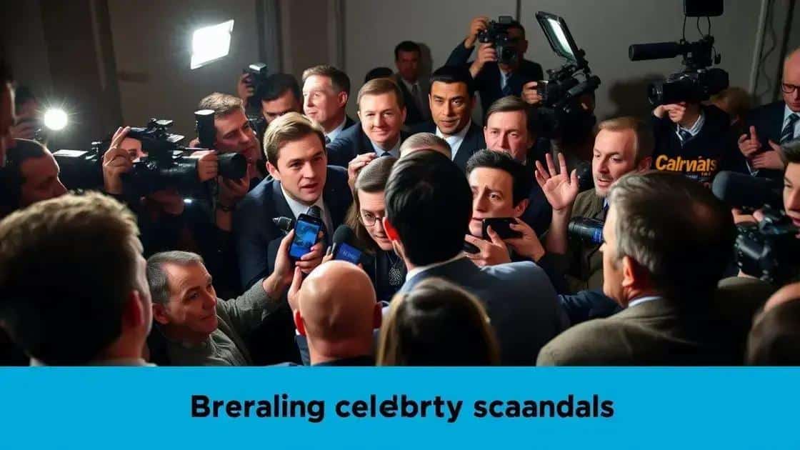 Breaking news: celebrity scandals