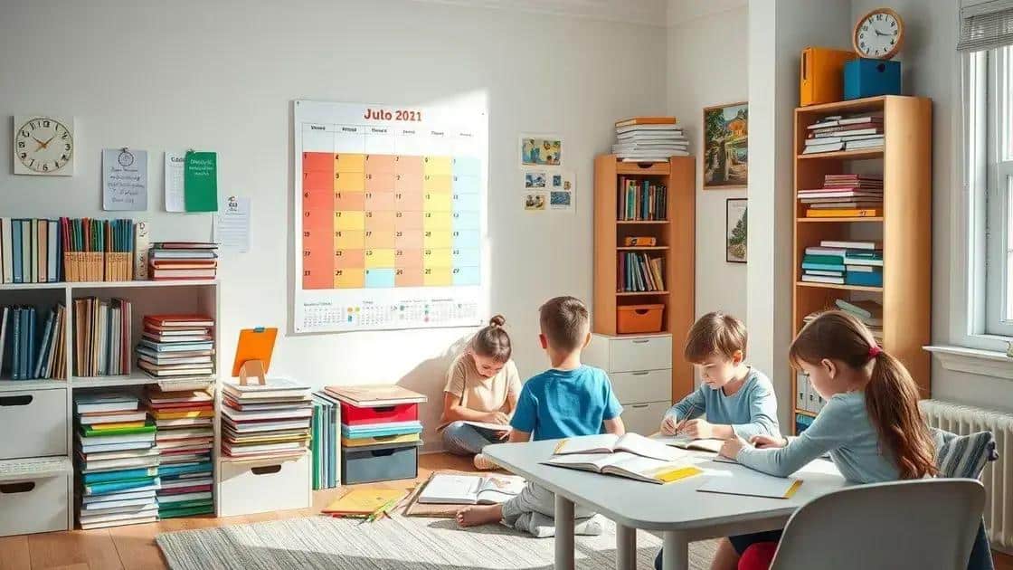 Tips for staying organized while homeschooling