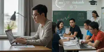 Comparing online and in-person degree programs for 2025 graduates, showing cost savings and job placement data.