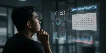 Person analyzing 2026 unemployment benefit criteria on a tablet