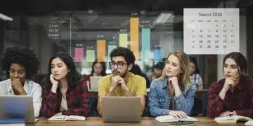 Students reviewing financial aid information for the 2026 student loan relief program deadline.