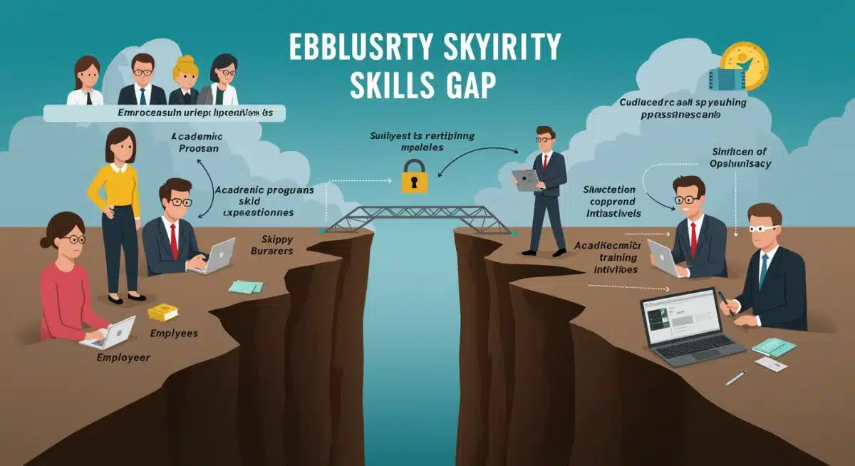 Illustrating the cybersecurity skills gap and academic programs bridging it.