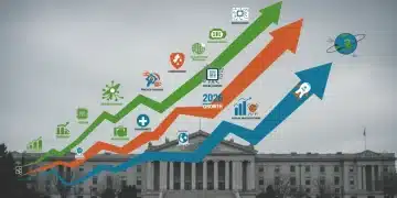 Infographic depicting industries growing due to federal investment trends by 2026