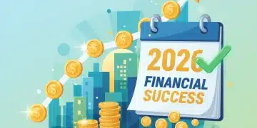 Financial growth chart with coins and calendar for personal finance in 2026