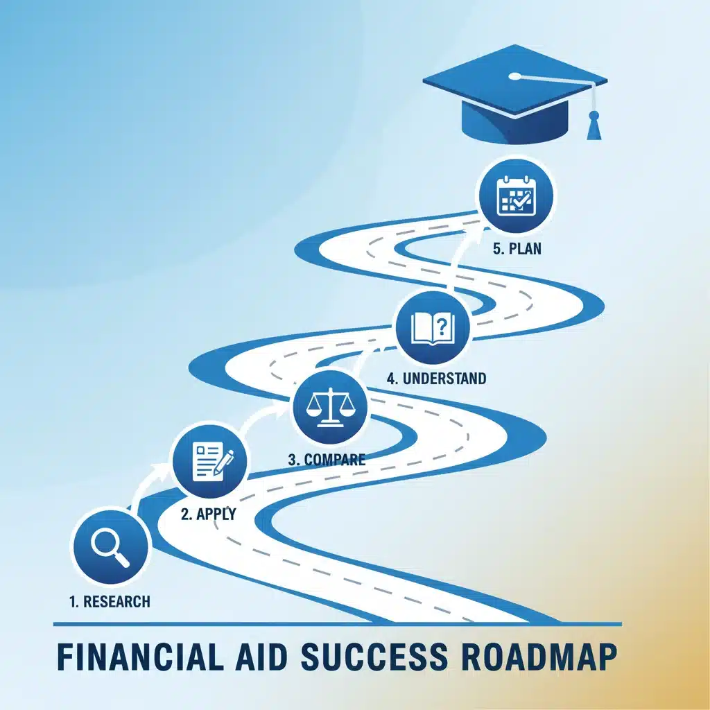Five-step action plan roadmap for maximizing federal student aid.