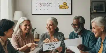 Group of retirees planning for Social Security benefits in 2026