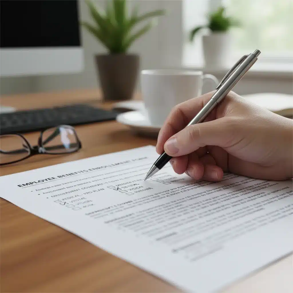 Hand actively enrolling in federal benefits program