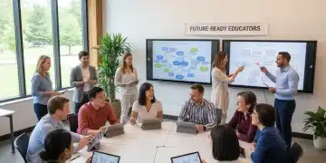 Teachers engaging in professional development workshop 2026