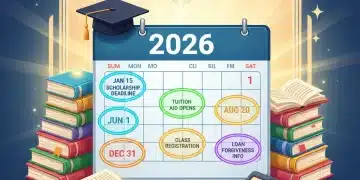 Mastering 2026 Education Benefits: Deadlines & Strategic Planning Calendar with 2026 education benefit deadlines, books, and graduation cap