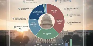 Infographic illustrating 2026 federal budget allocations for key social programs
