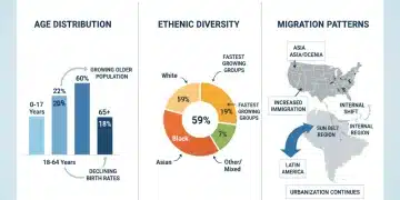 2026 Census Data: Impact on US Policy and Resource Allocation Infographic displaying key demographic trends in the US