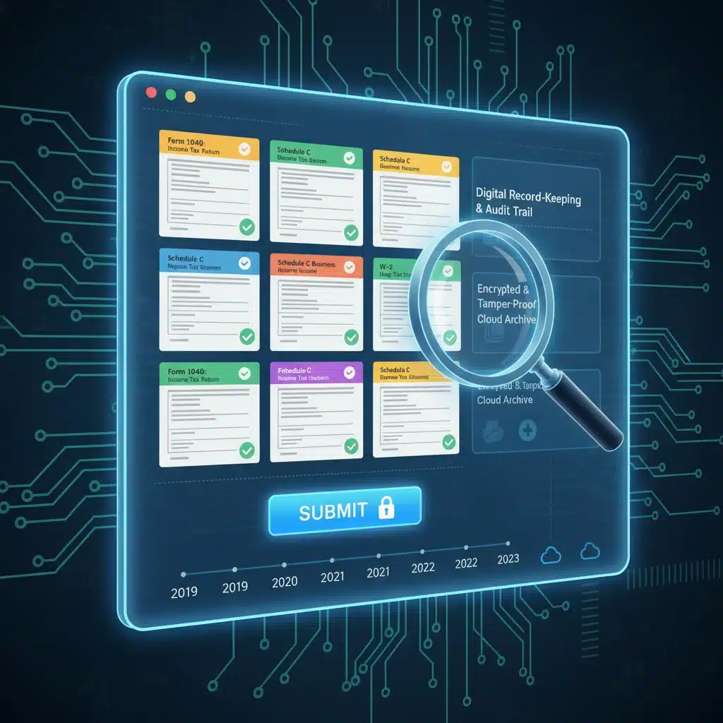 Digital tax filing and secure online portal