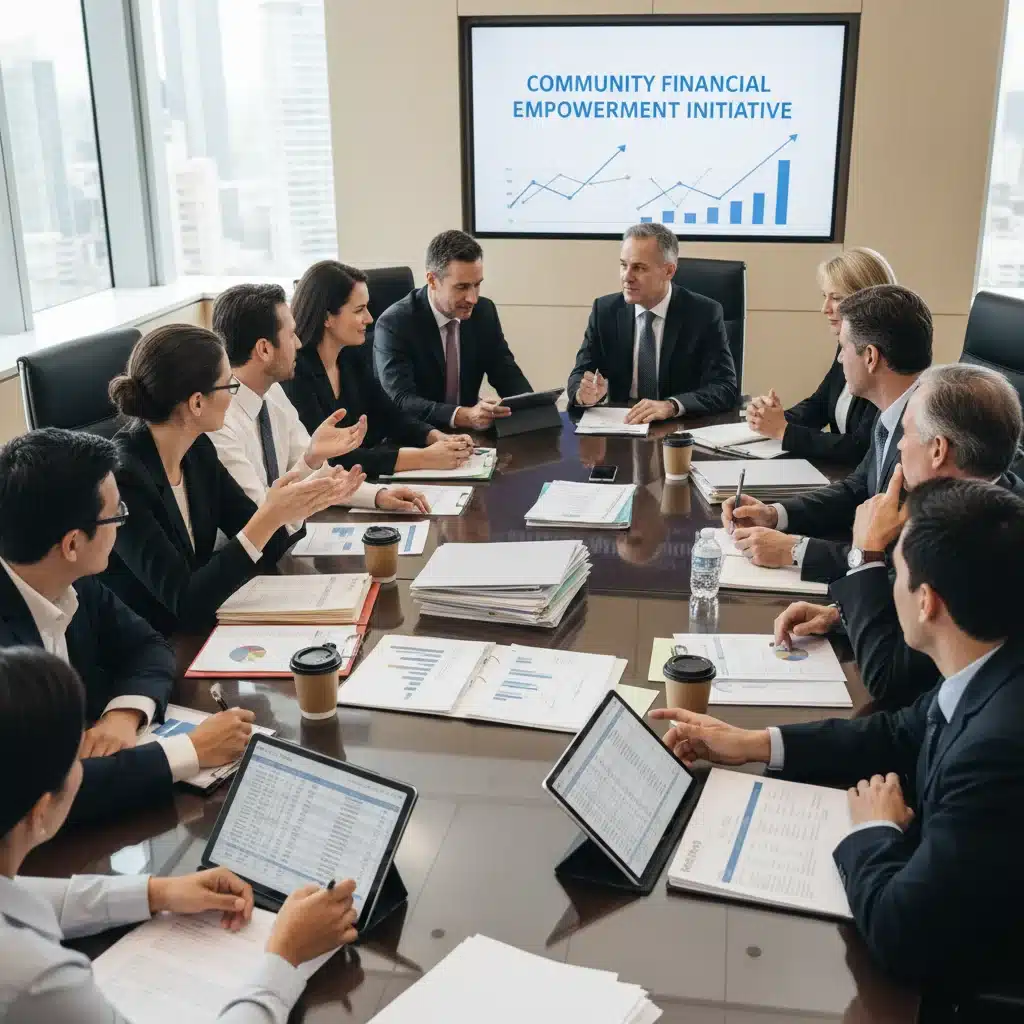 Group collaborating on financial strategies, seeking expert advice and community insights.