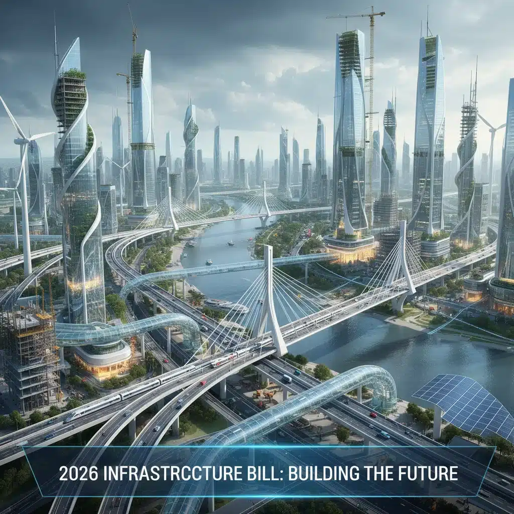 2026 Infrastructure Bill: $500 Billion Reshaping US Industries
