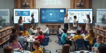 Daily Education Planning 2026: Grants, Strategies & Success Students and teacher engaged in modern education planning for 2026