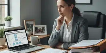 Thoughtful person reviewing long-term disability claim documents for 2026
