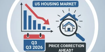 Expert analysis of US housing market 2026 with a potential 7% price correction by Q3