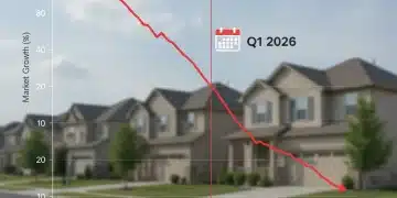 Graph showing slowing home price growth in Q1 2026 housing market