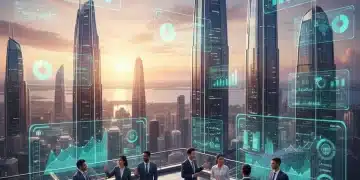 Real Estate Investment Outlook 2026: Unlocking 10% ROI Potential Futuristic city skyline with investment data overlays for 2026 real estate outlook